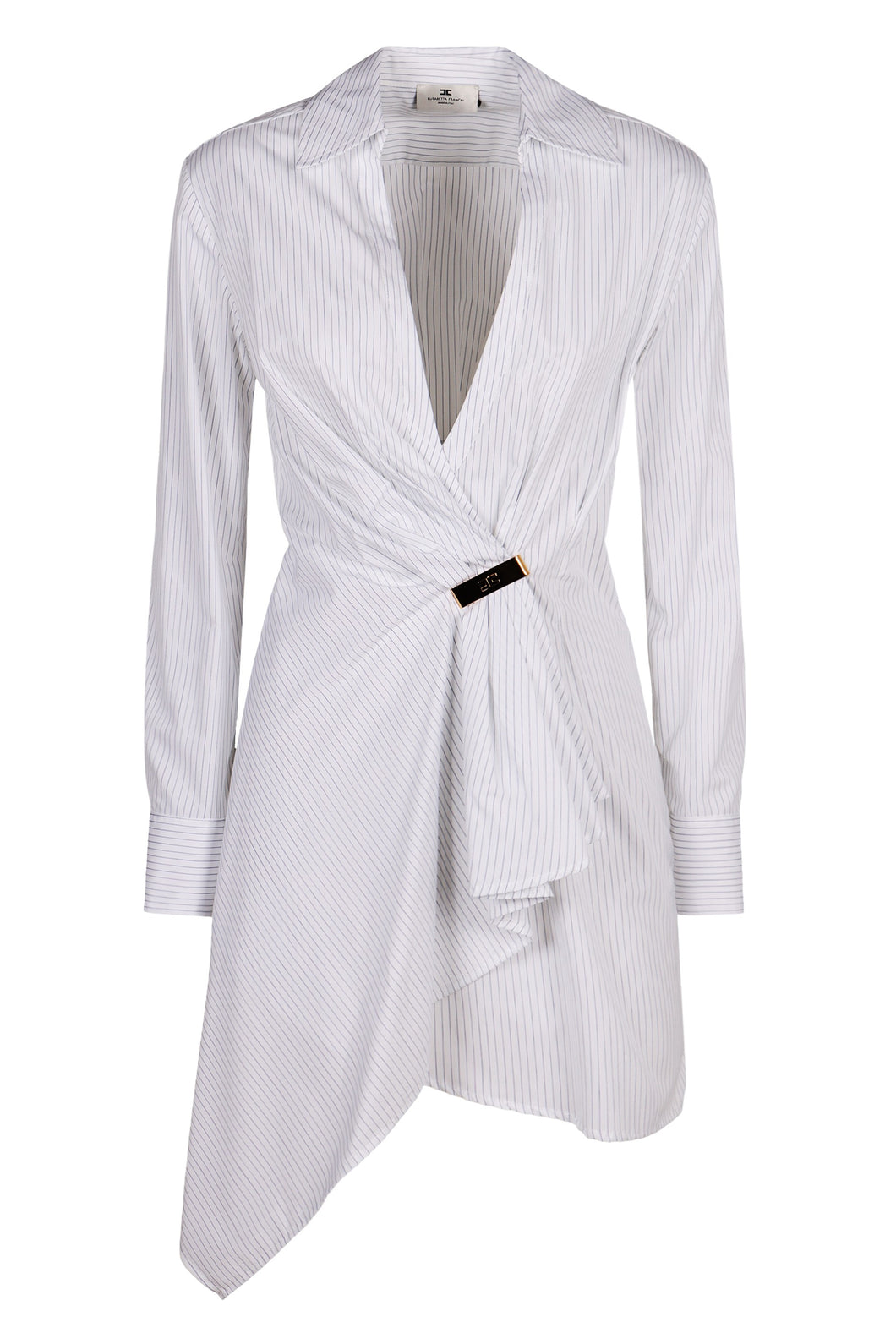 Cotton asymmetric shirtdress